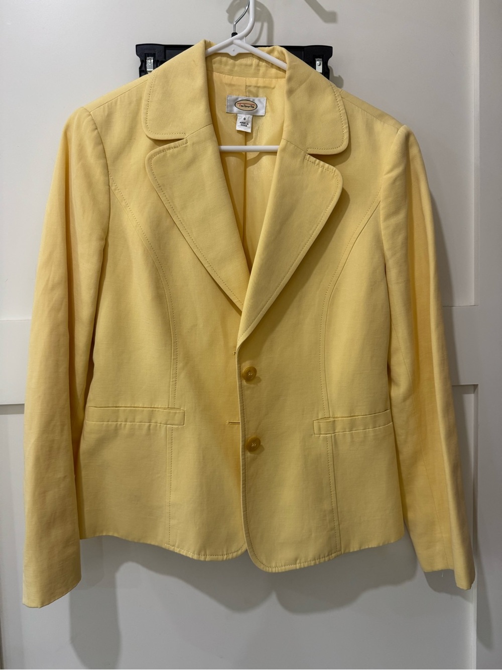 Liz Claiborne Yellow Tailored Women's Blazer size 8/M